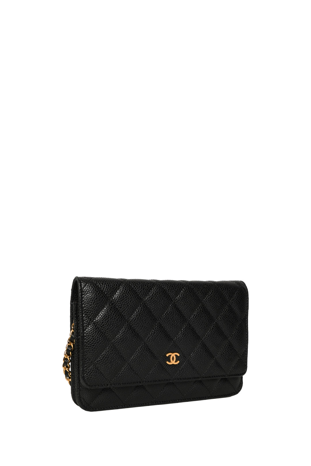 Chanel 2013-2014 Quilted Caviar Classic Wallet on Chain