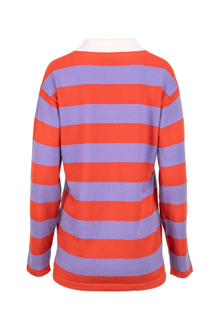 Guest in Residence Size XS Rugby Striped Cashmere Sweater