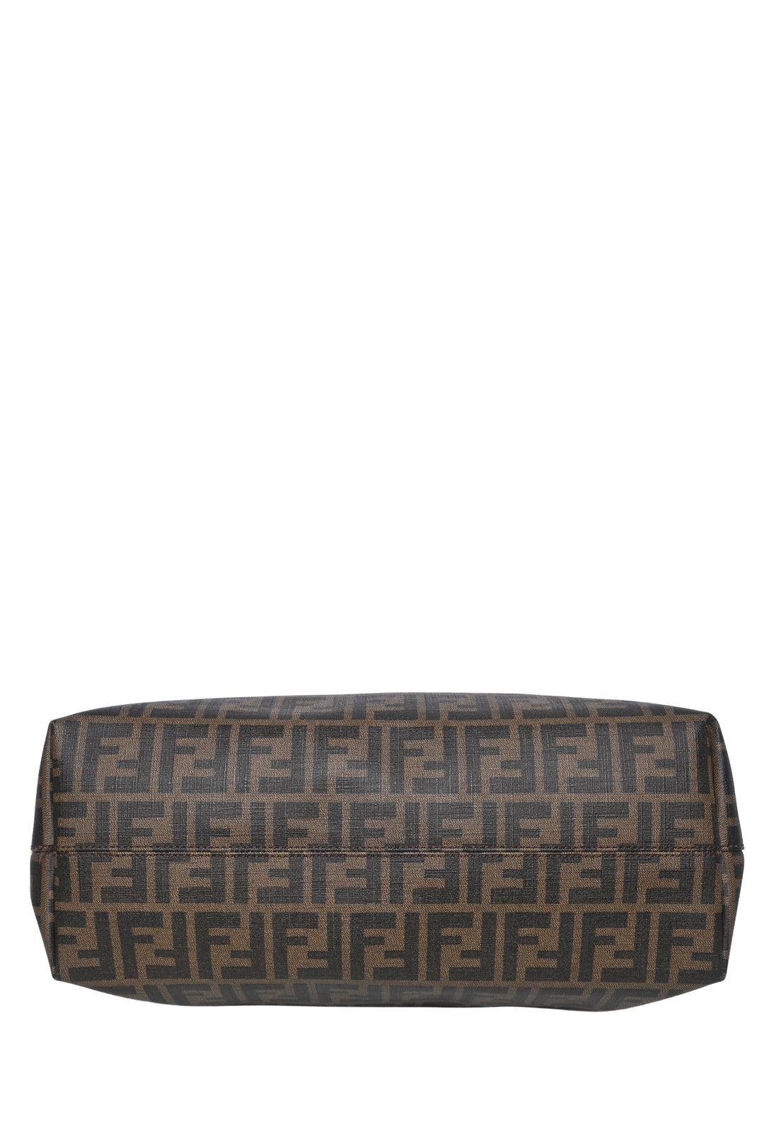 Fendi Coated Canvas Zucca Roma 1925 Roll Tote