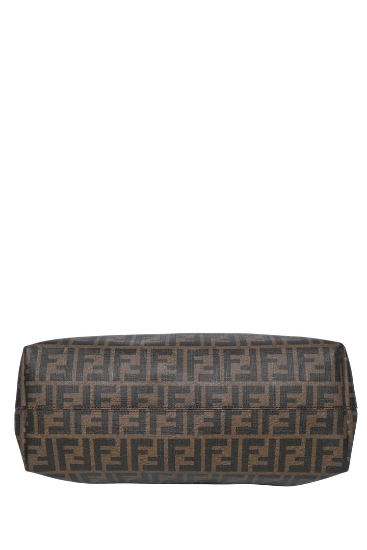 Fendi Coated Canvas Zucca Roma 1925 Roll Tote