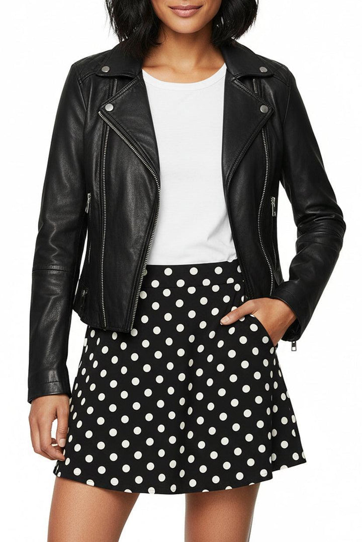 All Saints Size 2 Bleeker Biker Leather Moto Jacket