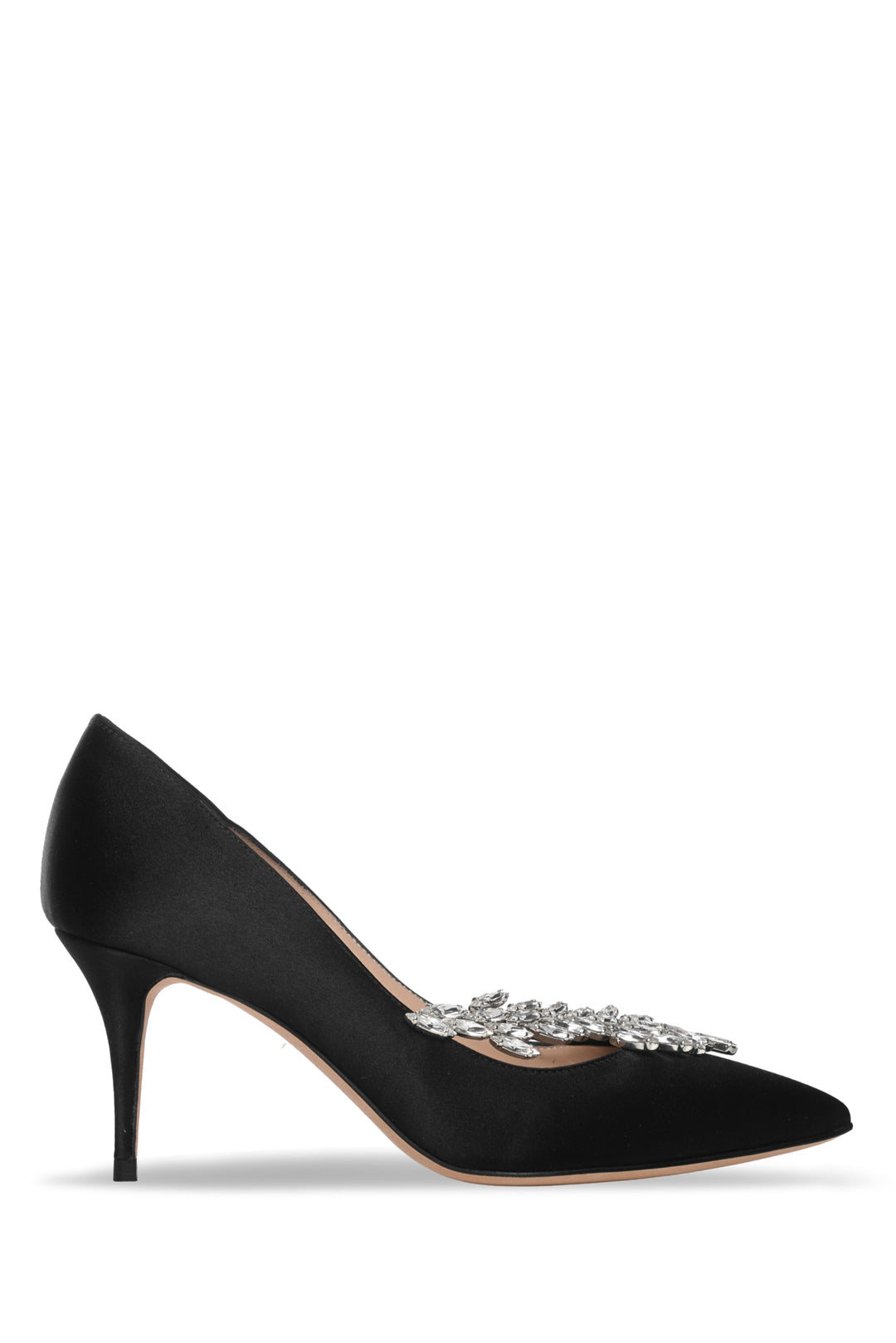 Manolo Blahnik Size 36 Nadira Satin Jewel Buckle Pumps