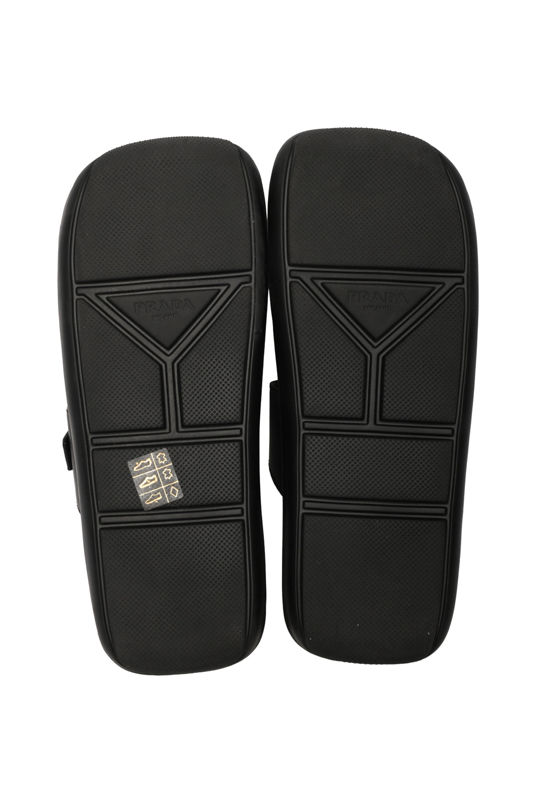 Prada Size 38 Buckled Flat Square Toe Sandals