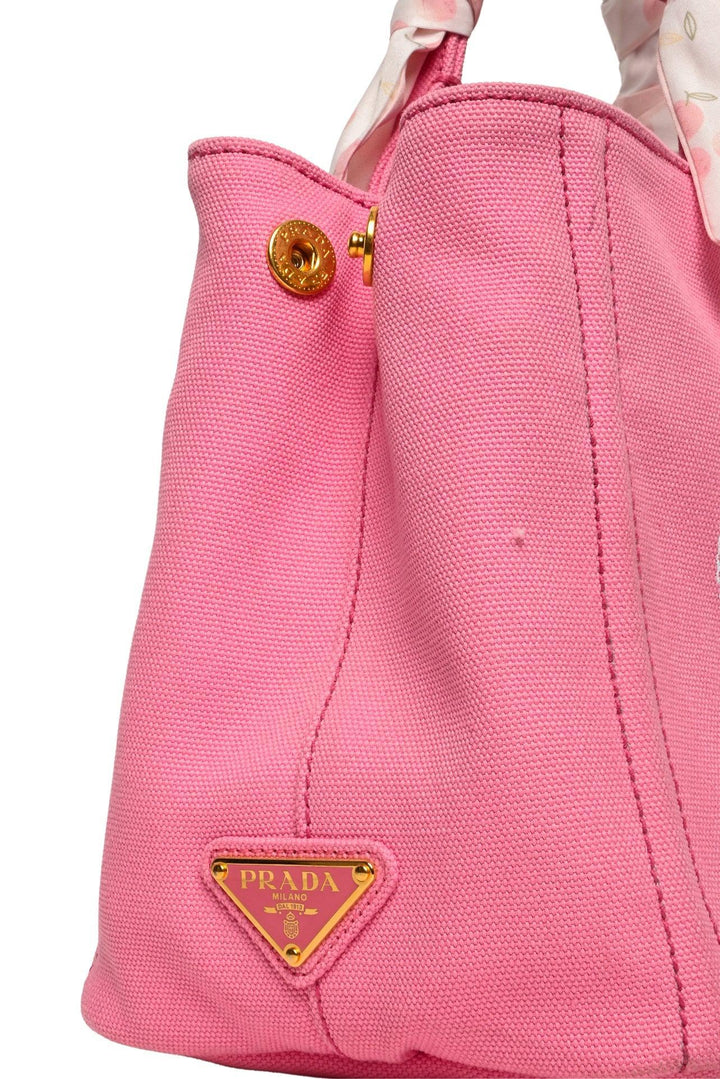 Prada Canapa Logo Canvas Tote