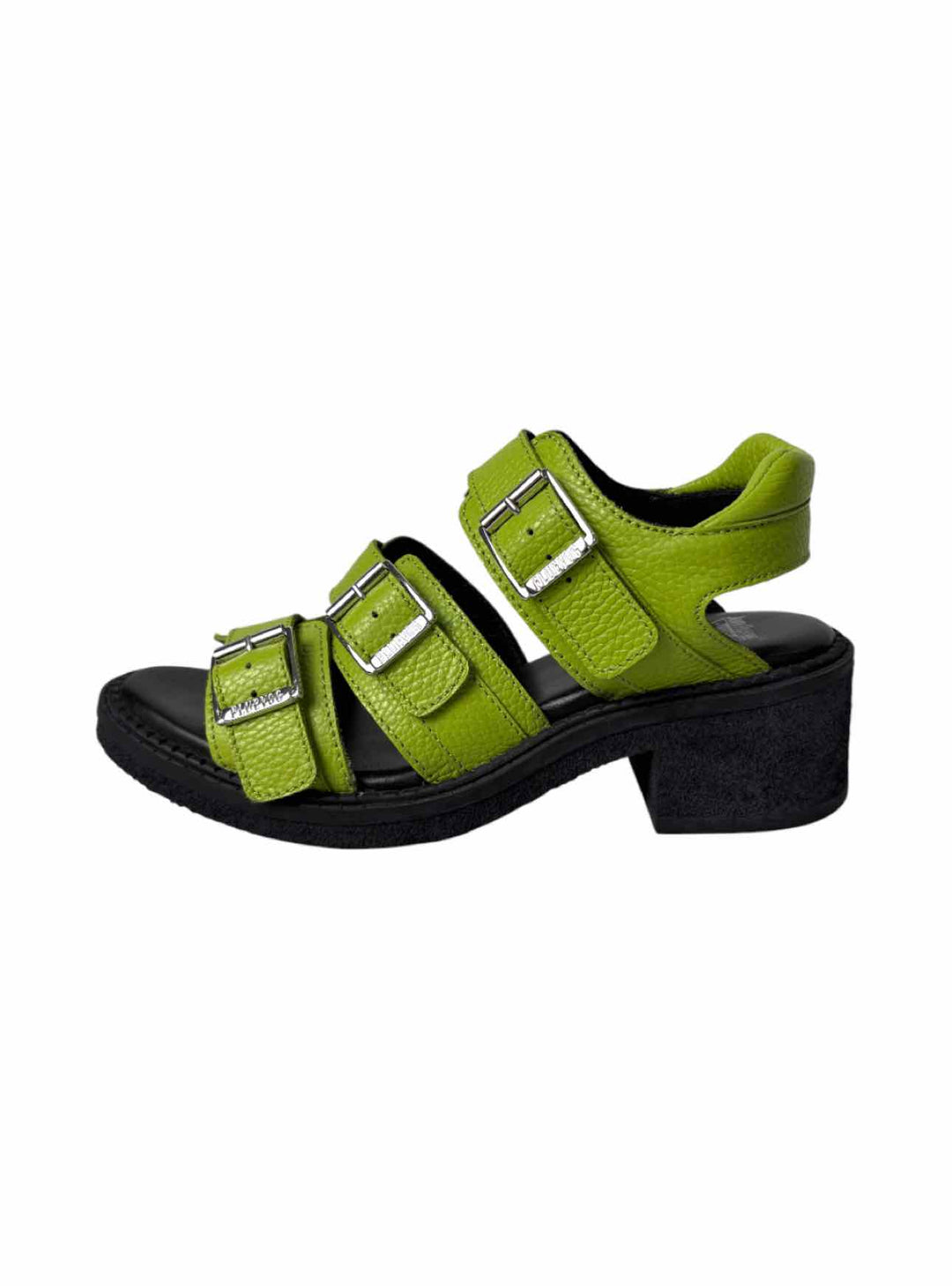Fluevog Size 9 Dawdler Triple Strap Leather Sandals