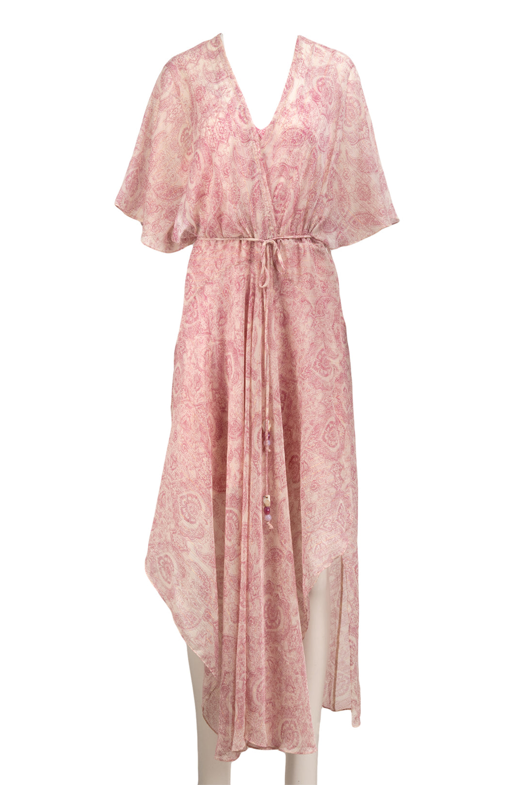 maje Size 42 Paisley Print Floaty Scarf Dress