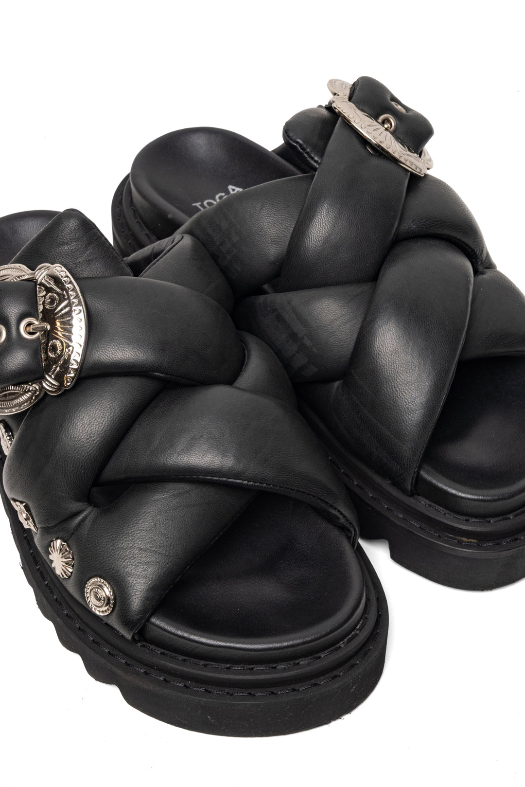 Toga Pulla Size 38 Virilis Padded Leather Sandals