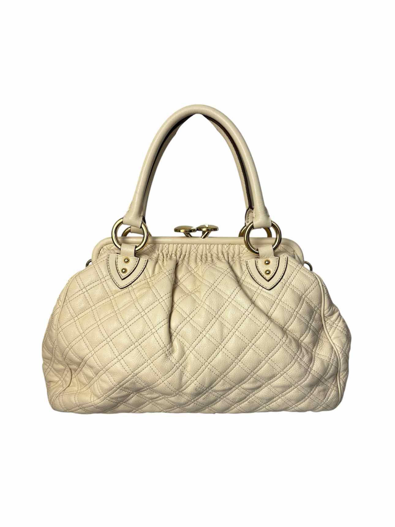 Marc Jacobs Original Quilted Leather Stam Bag w/Kiss-Lock Purse