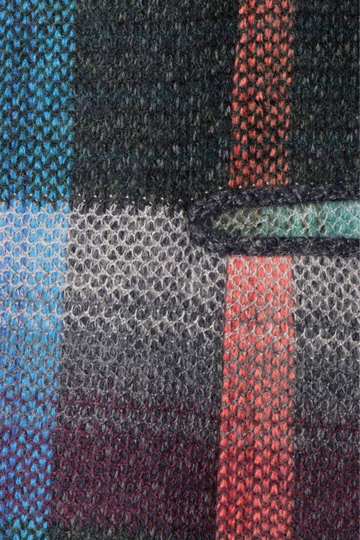 Missoni Size 40 Multi-colour Check Mohair Blend Coat