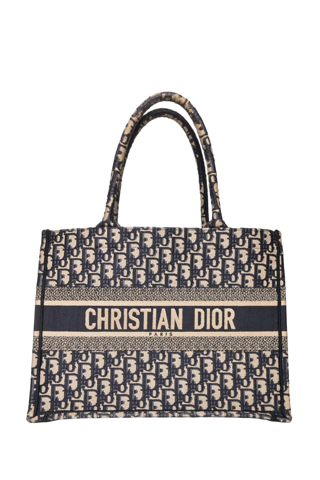 Dior 2020 Oblique Embroidery Medium Book Tote