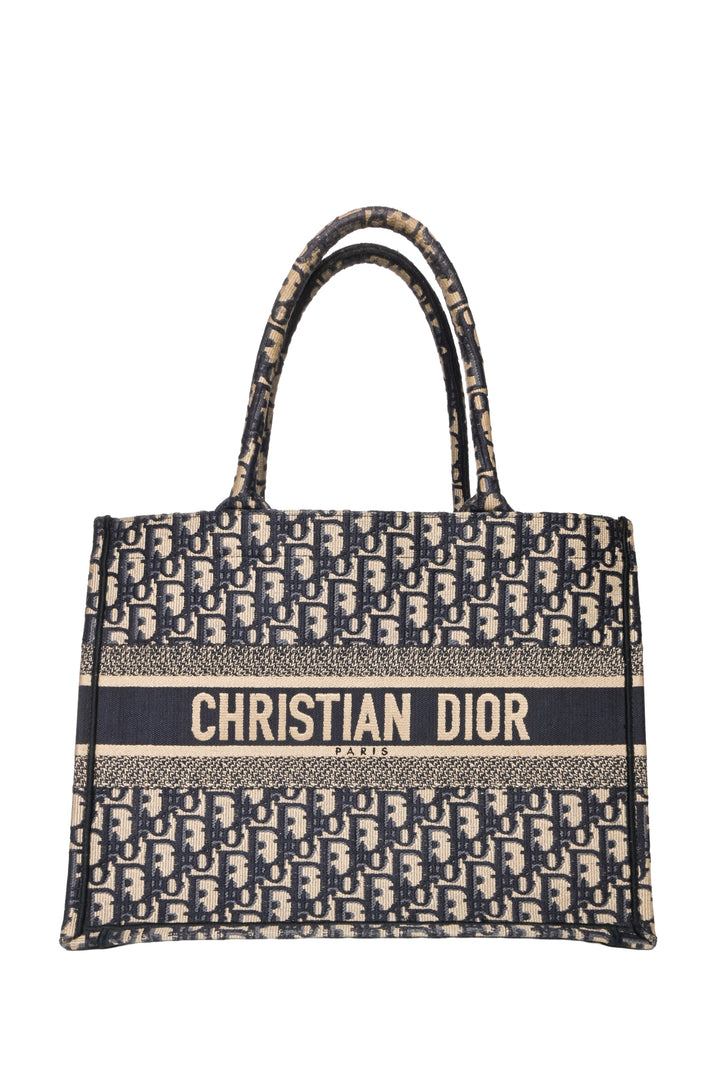Dior 2020 Oblique Embroidery Medium Book Tote
