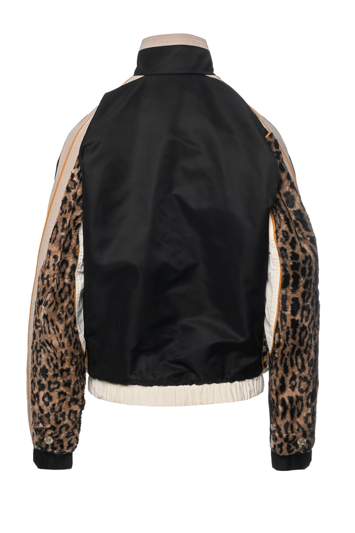 Martine Rose Size S Hybrid Leopard Print Insert Track Jacket