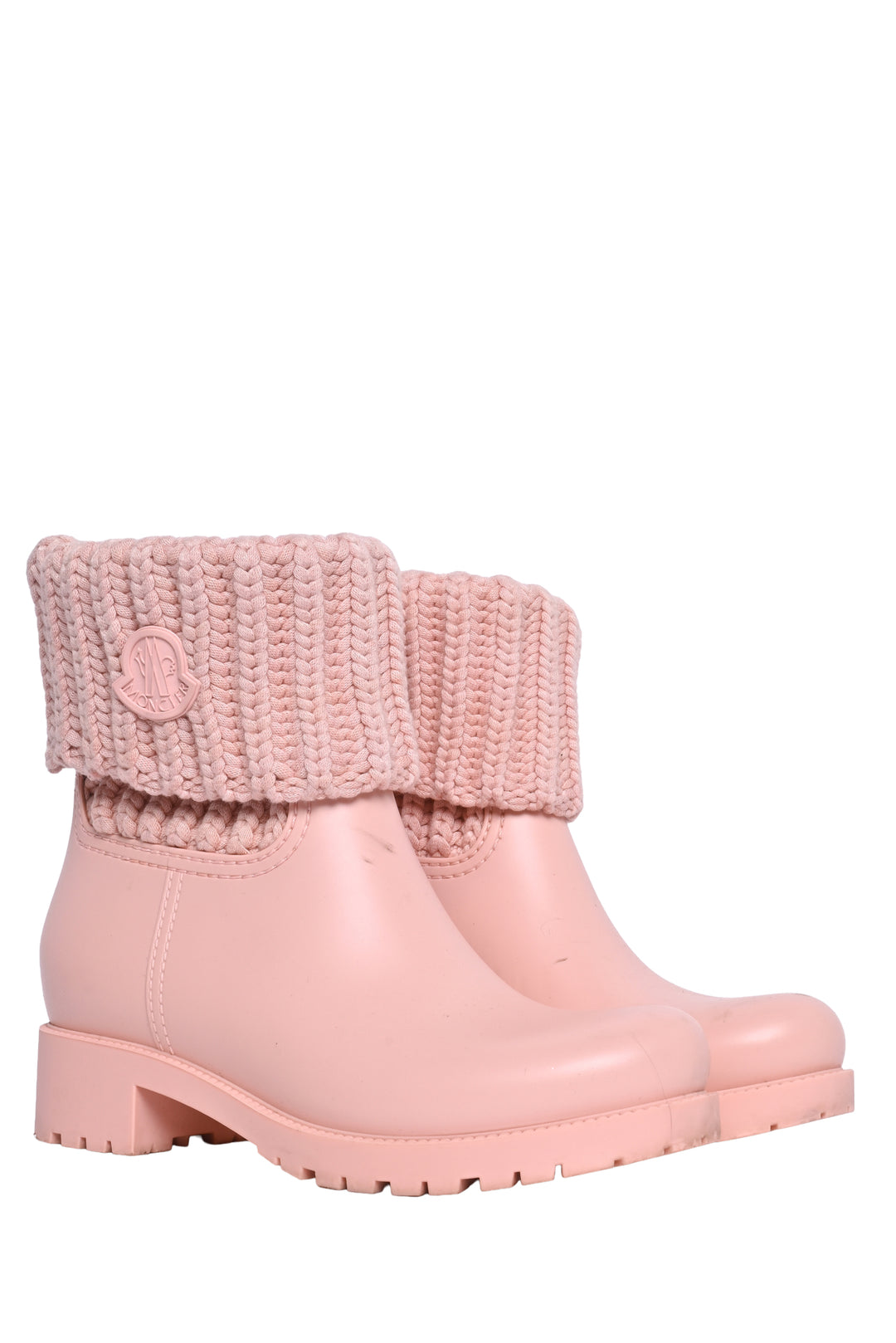 Moncler Size 35 Ginette Cuffed Rain Ankle Boots