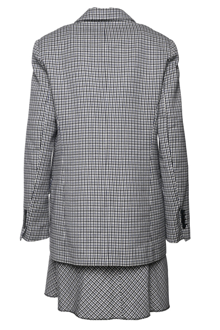 Maje Size M Plaid Blazer & Skirt Set