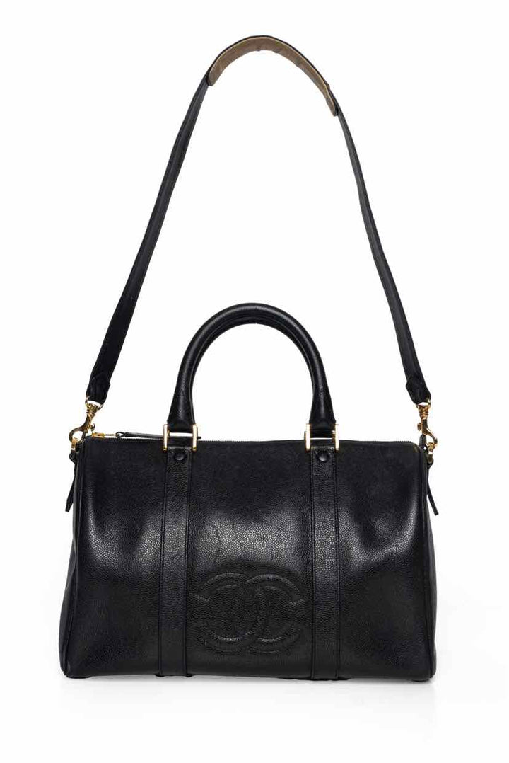 Chanel Vintage Caviar Timeless CC Duffle 35