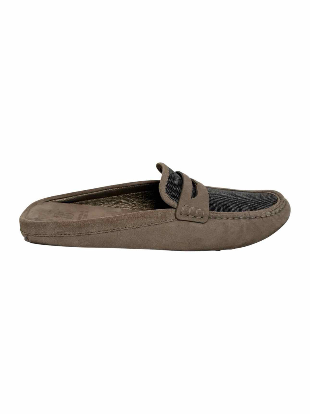 Brunello Cucinelli Suede Driving Mules & Clogs
