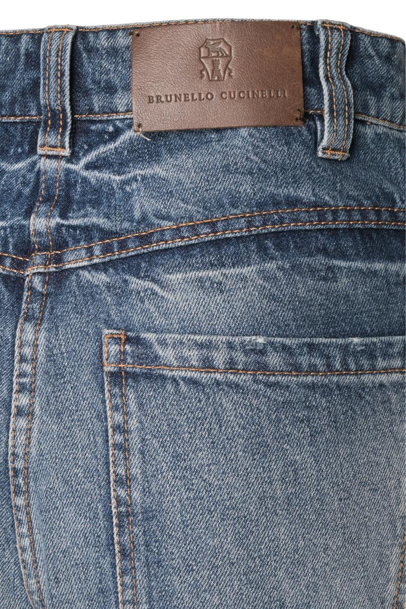 Brunello Cucinelli Size 2 High Waist Tapered Leg Jeans