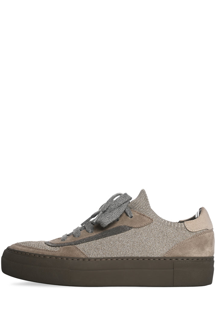 Brunello Cucinelli Size 41 Monili Glitter Sneaker