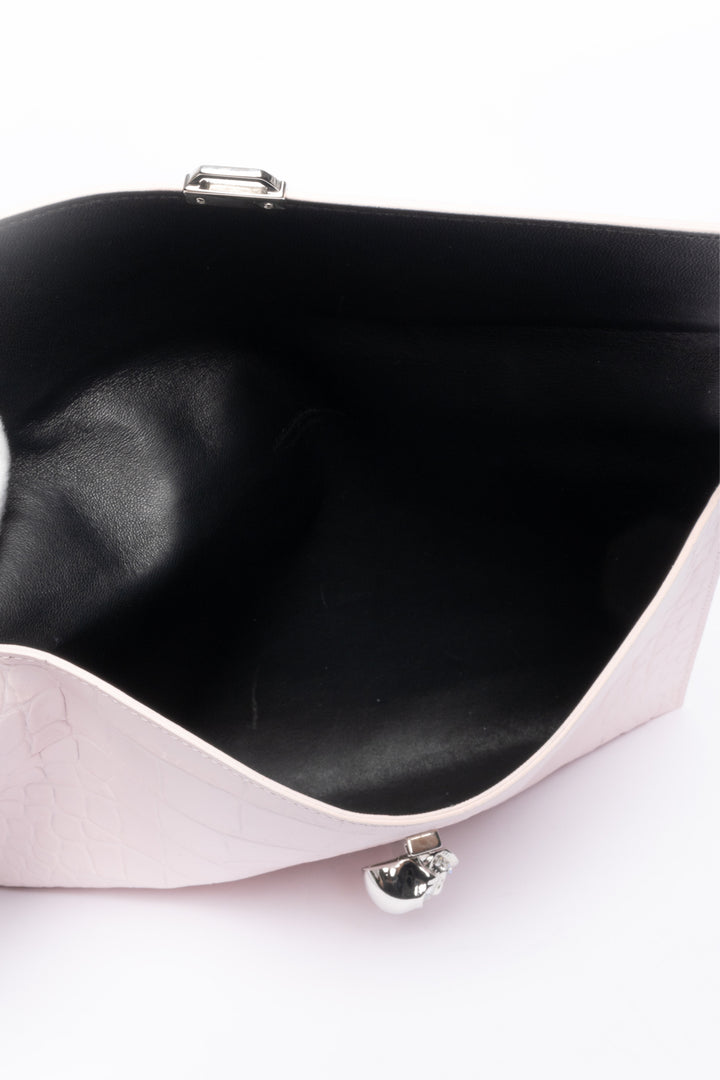 Alexander Mcqueen Skull Closure Envelope Clutch