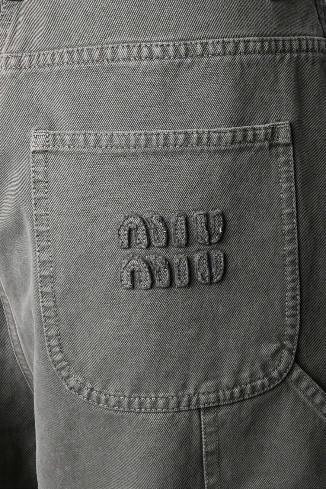 Miu Miu Size 0 2023 Back Logo Light Denim Jeans