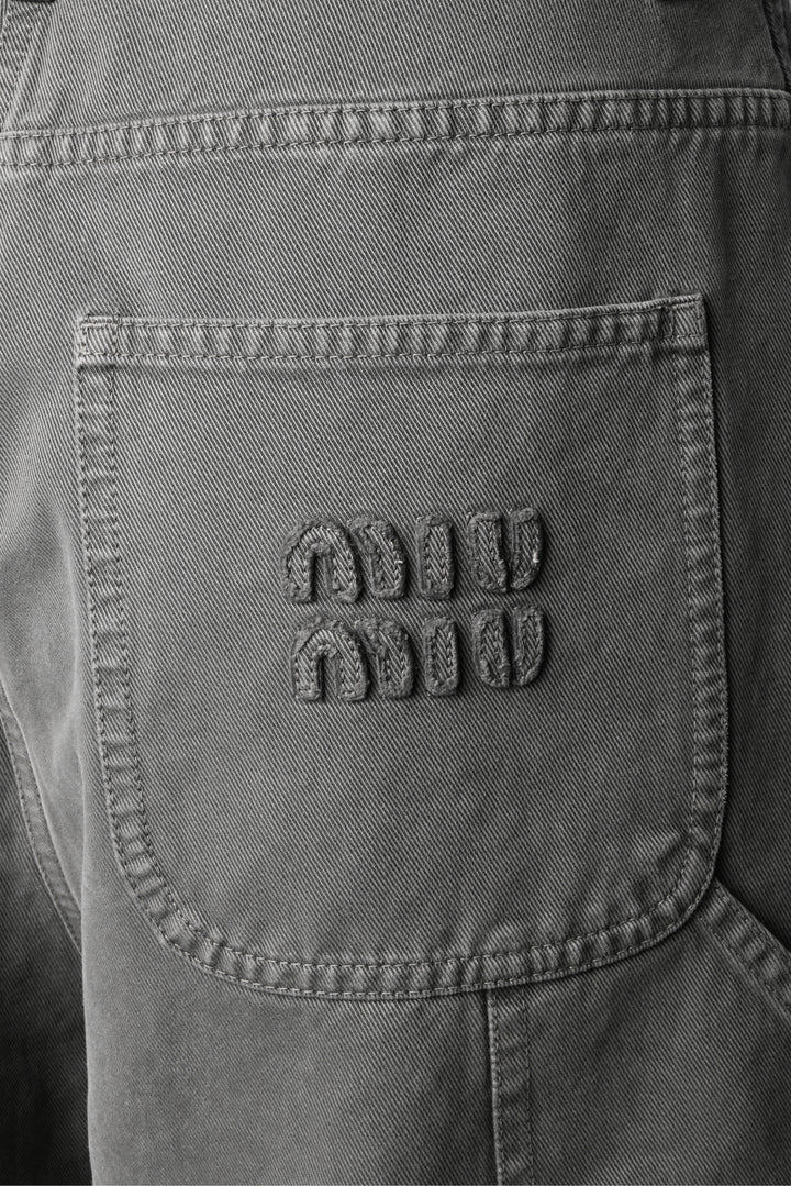 Miu Miu Size 0 2023 Back Logo Light Denim Jeans