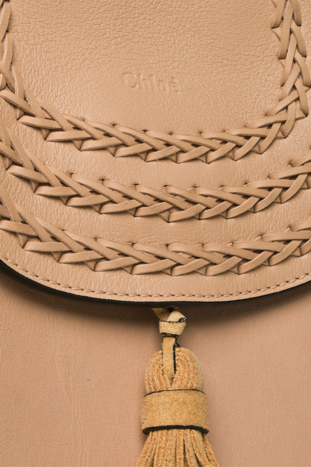 Chloe Braided Leather Hudson Crossbody