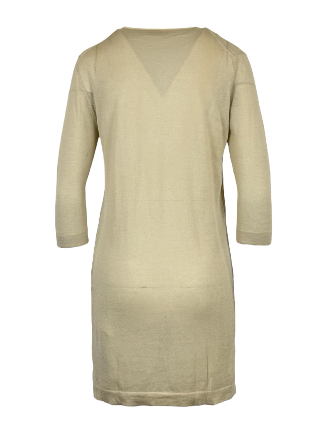 Hermes Size 36 Vintage Thin Cashmere Blend Long V Neck Sweater