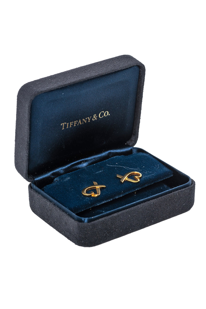 Tiffany Paloma Picasso 18K Loving Heart Earrings