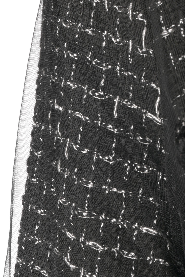 Edward Achour Paris Size 44 Mesh & Knit Shirt Jacket