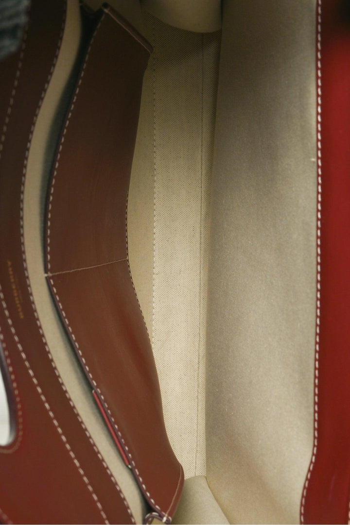 Burberry Canvas & Leather Medium Pocket Bag
