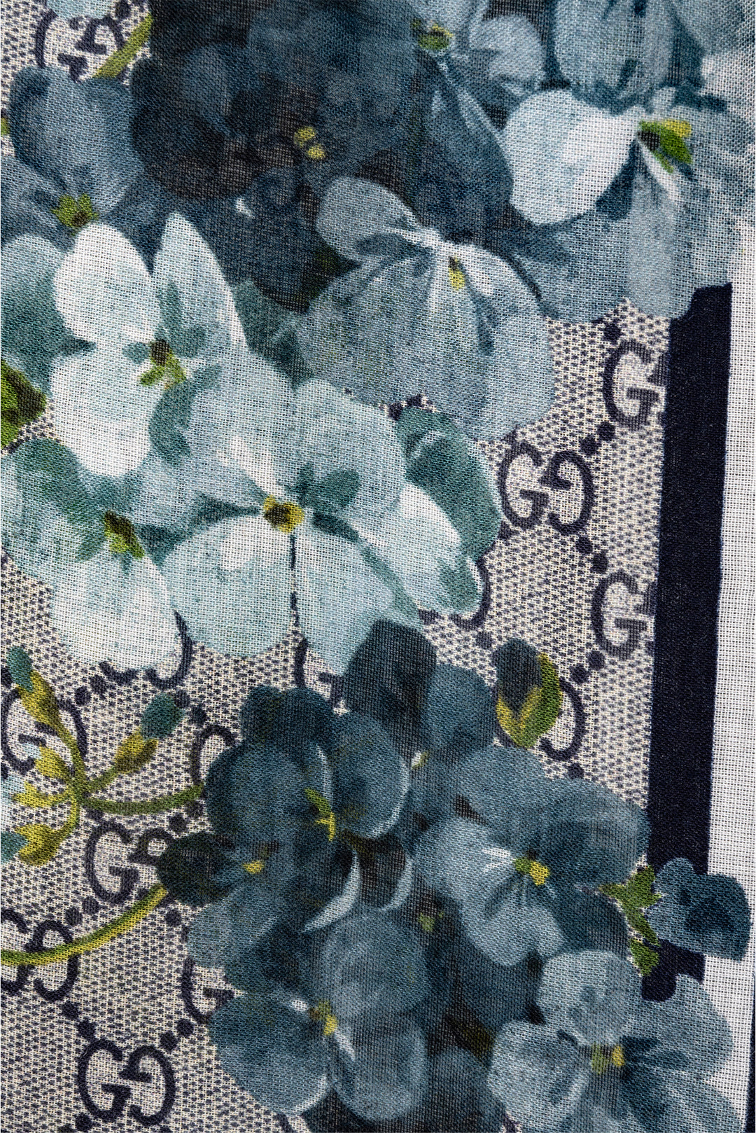 Gucci Modal Silk GG Blooms Shawl Scarf