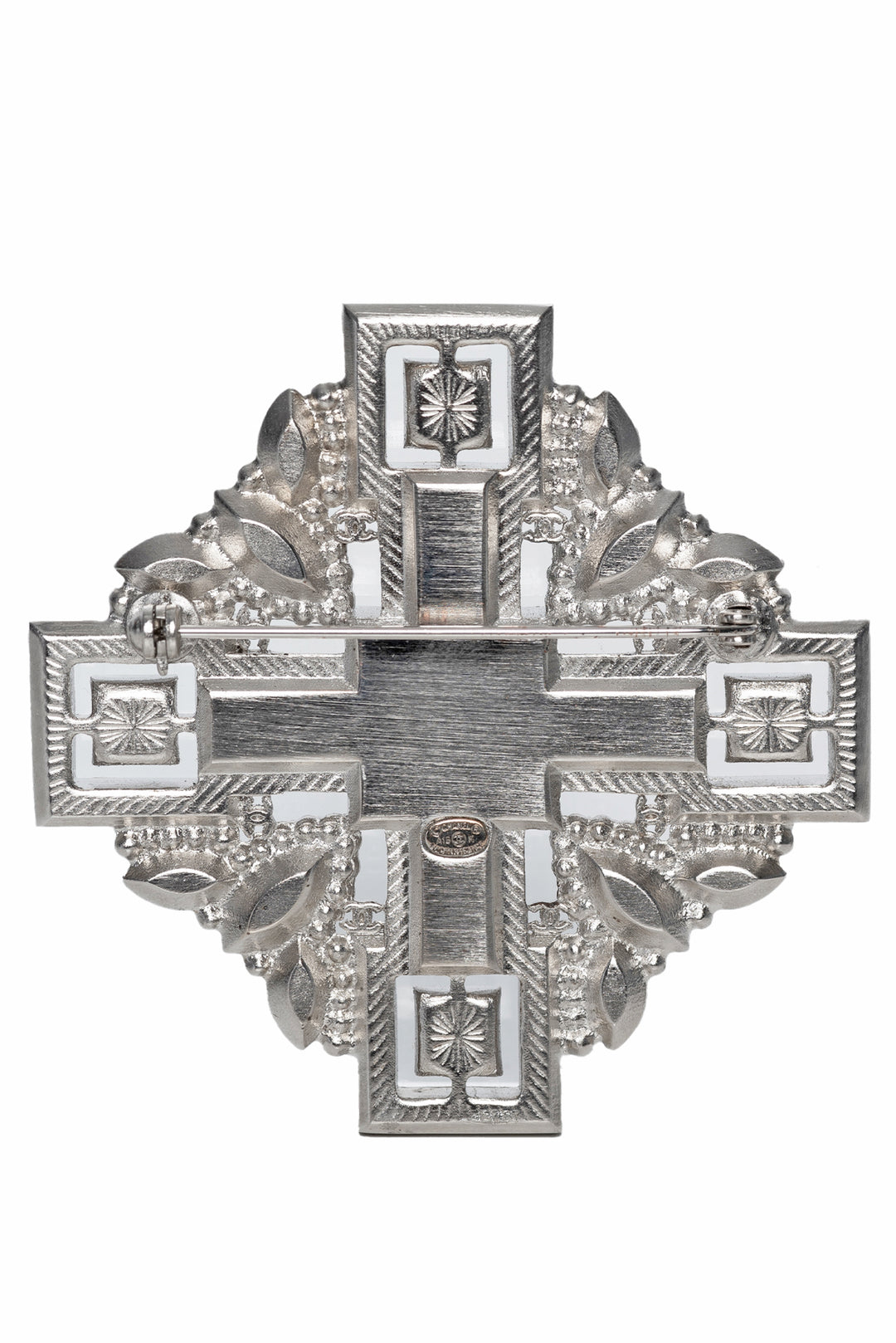 Chanel 2015 Strass Cross Brooch