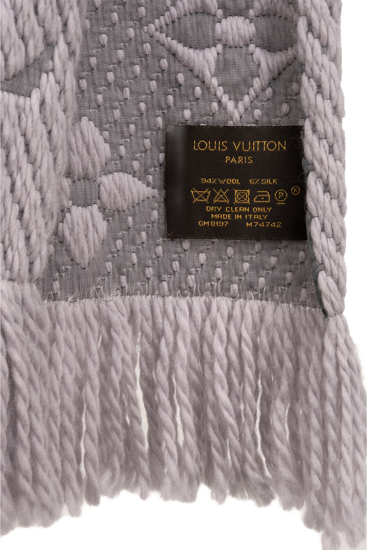 Louis Vuitton Wool & Silk Logomania Scarf