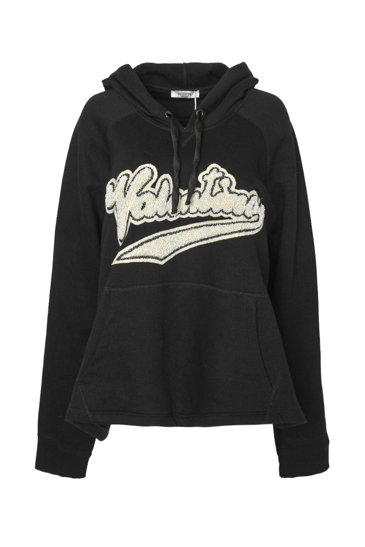 Valentino Size M Beaded Logo Hoodie