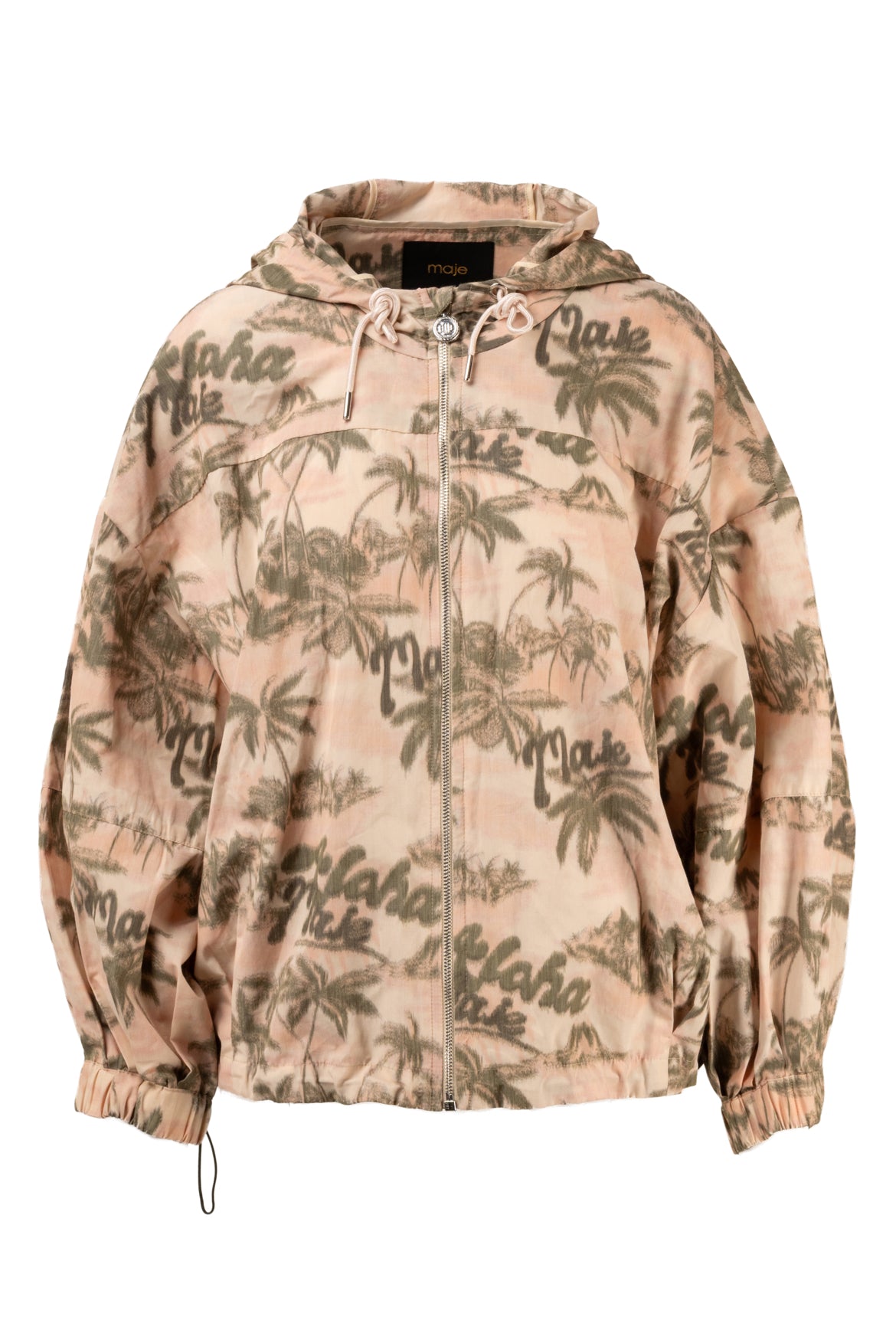 maje Size L Palm Tree Print Jacket - Luxury Used Designer