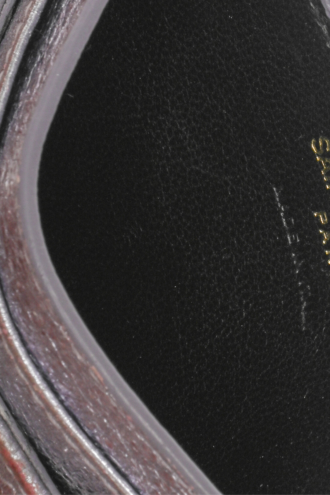 Saint Laurent 2016 Metallic Crackled Matelasse Chevron Monogram Card Holder