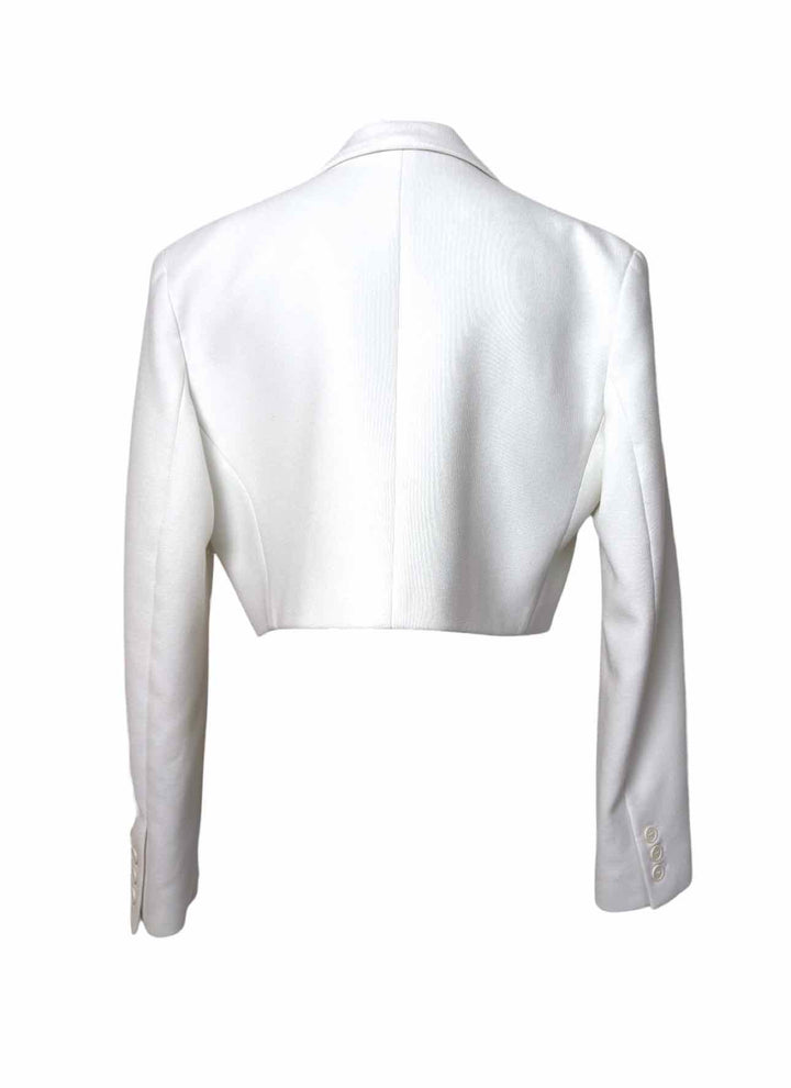 Smythe Size L Poly Cropped  Blazer