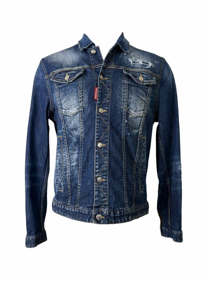 Dsquared  Size 52 Men's Dan Distressed Jacket