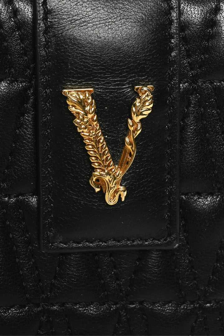 Versace Nappa Quilted Virtus Bifold Wallet