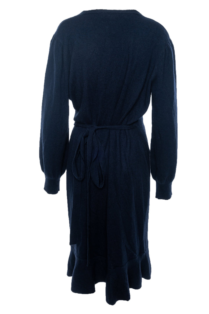 Diane Von Furstenberg Size XL Knit Wool Wrap Dress