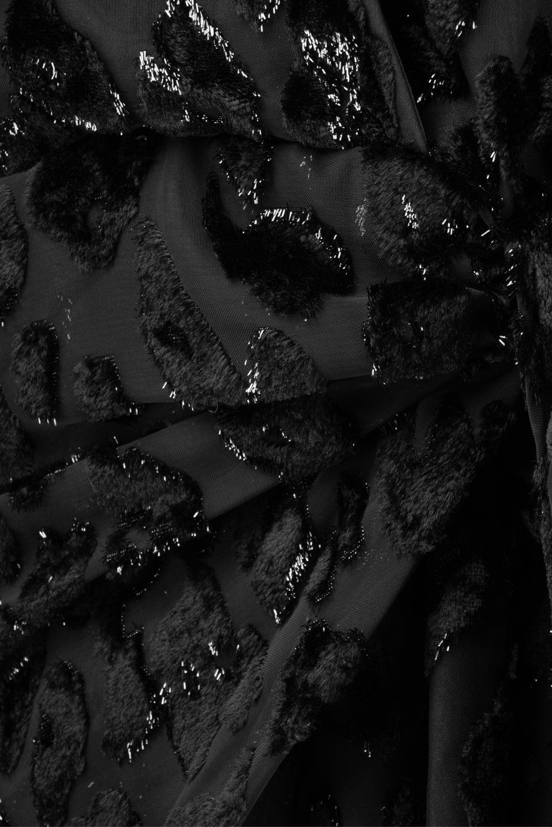 Self Portrait Size 6 Velvet Leopard Print Mini Dress