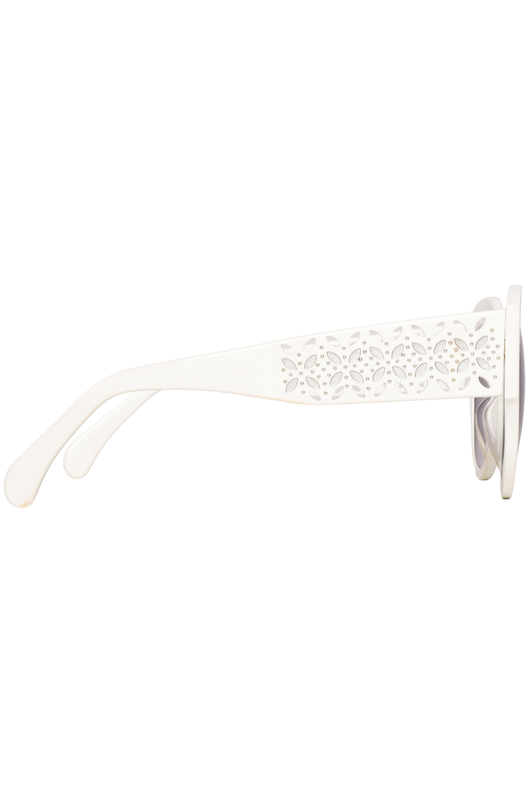 Alaia Laser Cut Round Sunglasses