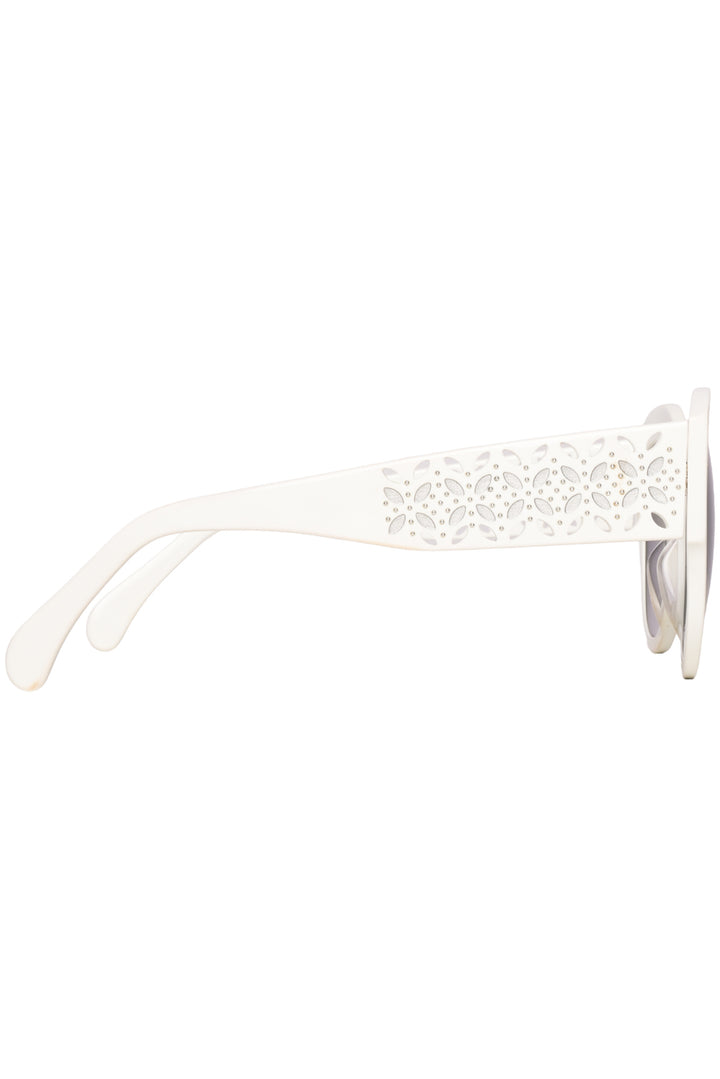 Alaia Laser Cut Round Sunglasses