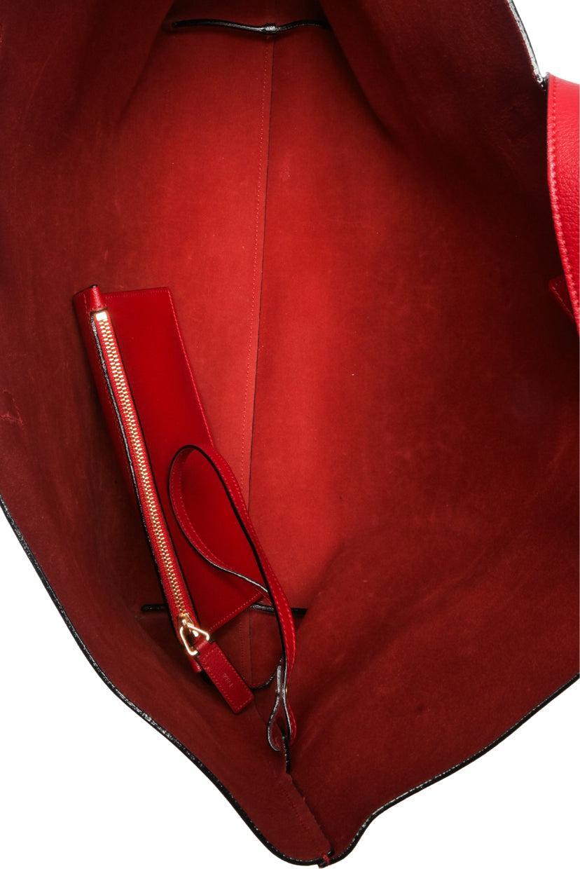 Saint Laurent 2015 Calfskin Leather Shopping Tote