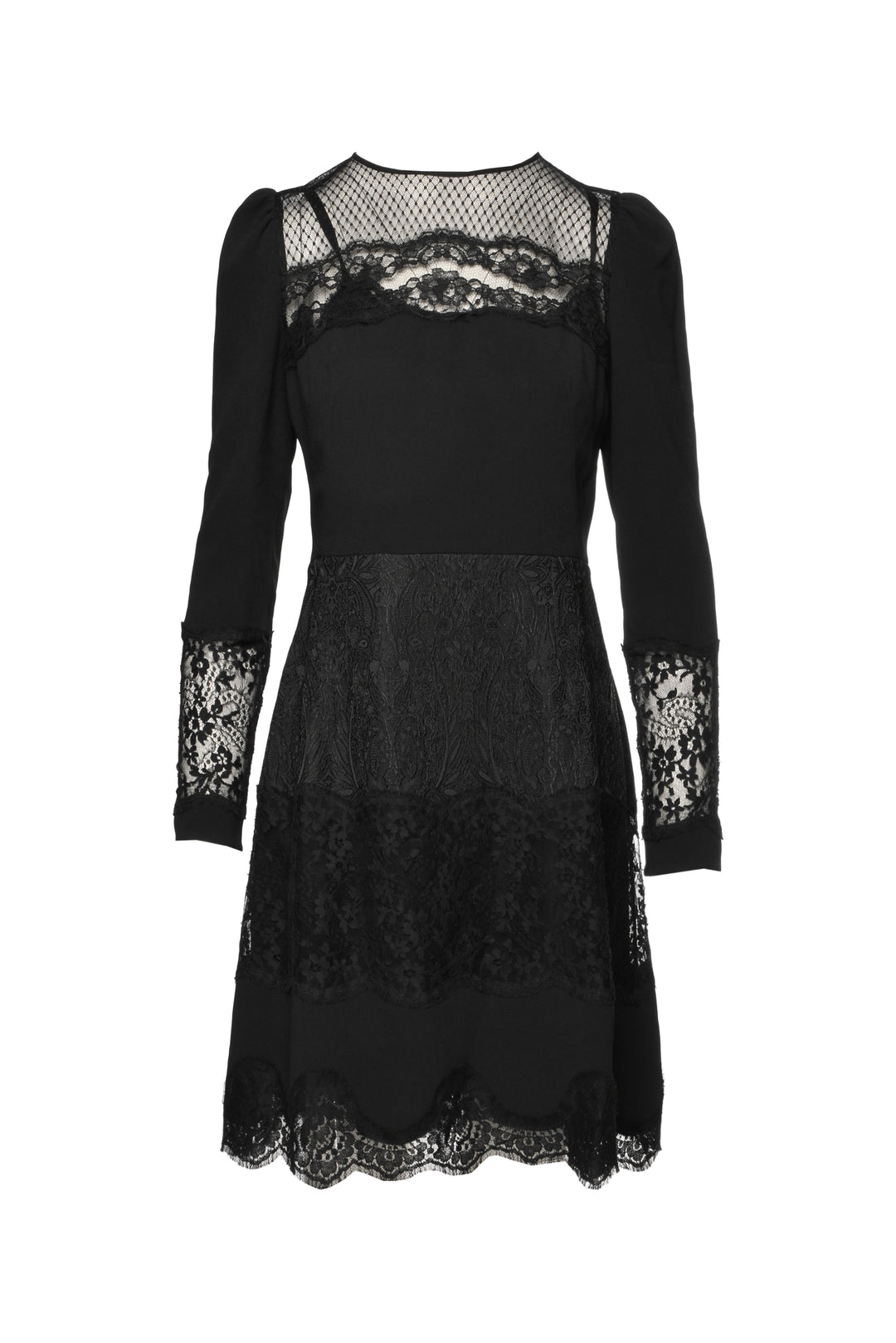 Dolce & Gabbana Size 46 Lace Knee Length Dress