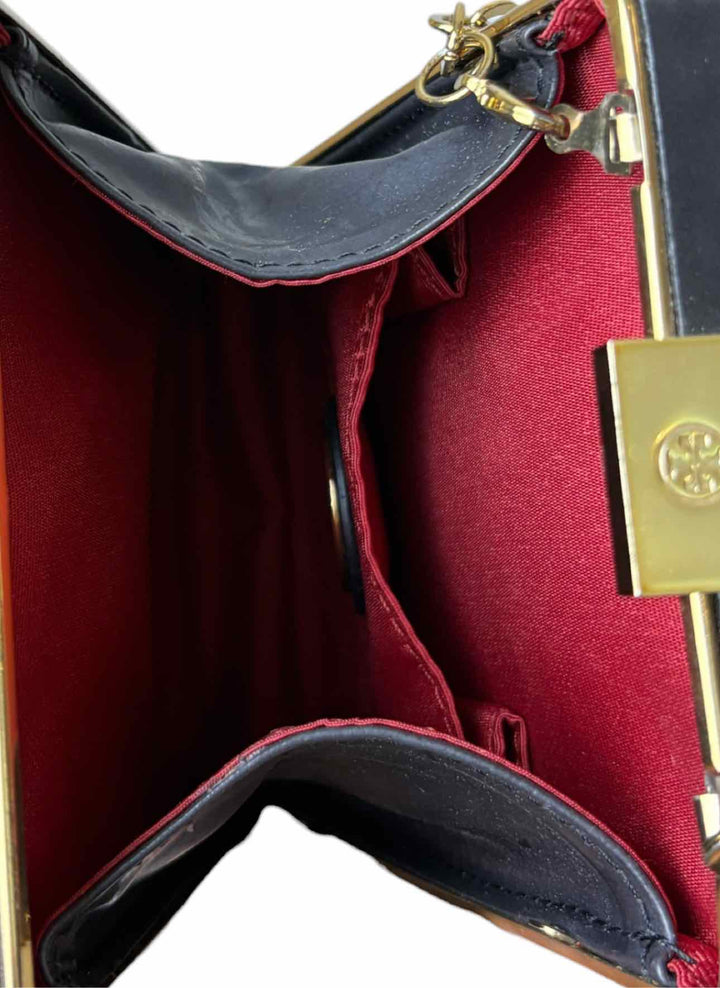 Tory Burch Adele Embellished Minaudiere Clutch Purse