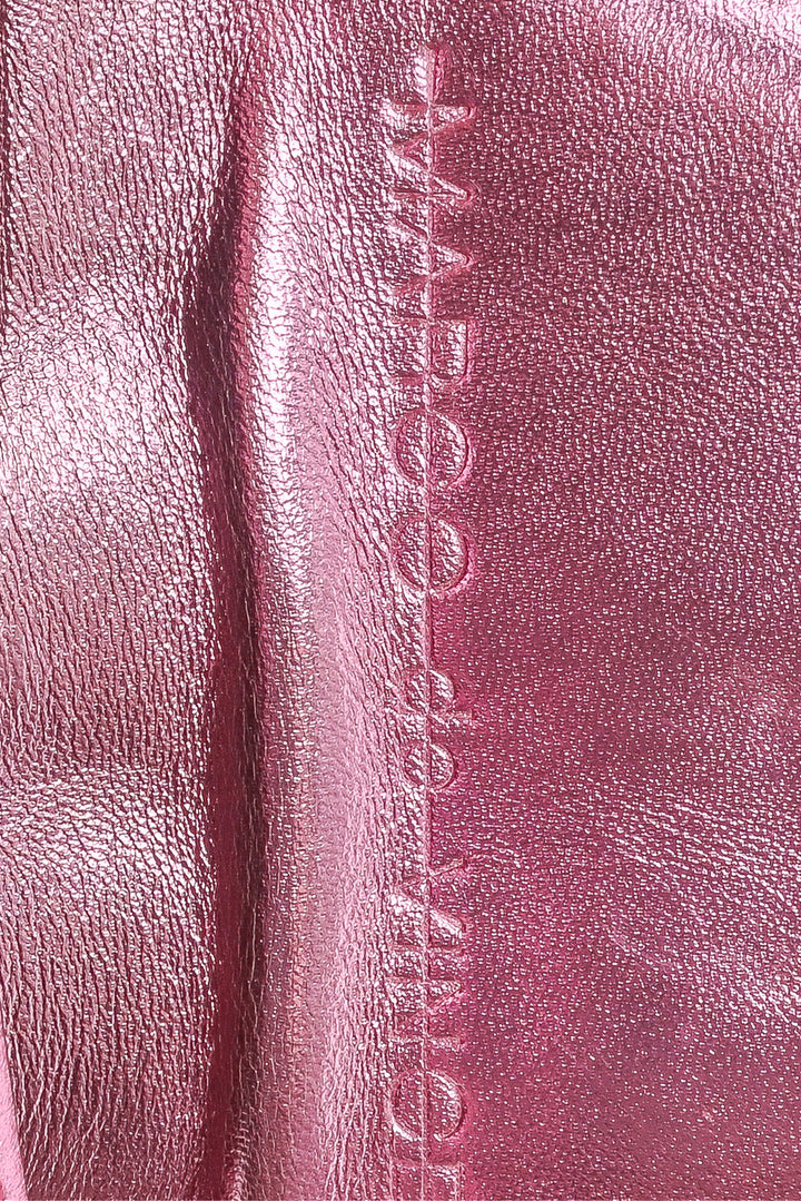 Marco De Vincenzo Griffe Metallic Leather Paw-Shaped Crossbody