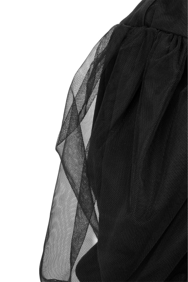 Simone Rocha Size XXS Sculpted T-Shirt Dress With Tulle Overlay