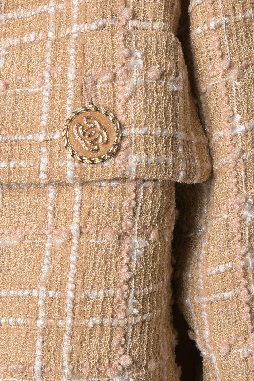 Chanel Size 48 2019 Iridescent Tweed Blazer