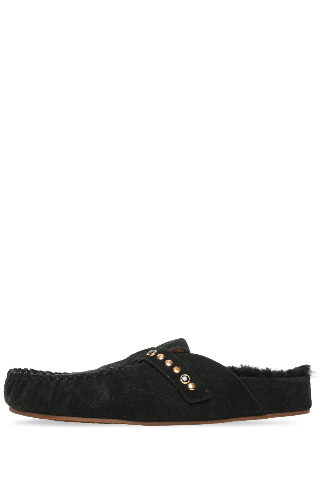 Xirena Size 39 Suede Joy Studded Shearling Mules